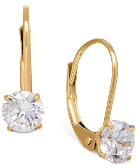 macys cz earrings|cubic zirconia earrings walmart.